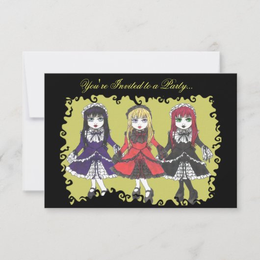 Einladung von drei Schwestern (Vorderseite)