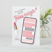 Einladung von Drohenage Girl zum dritten Geburtsta (Stehend Vorderseite)