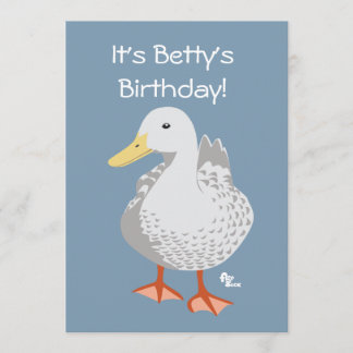 Einladung von Duck Birthday
