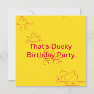 Einladung von Duckie Birthday