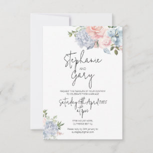 Einladung von Dusky Blue & Blush
