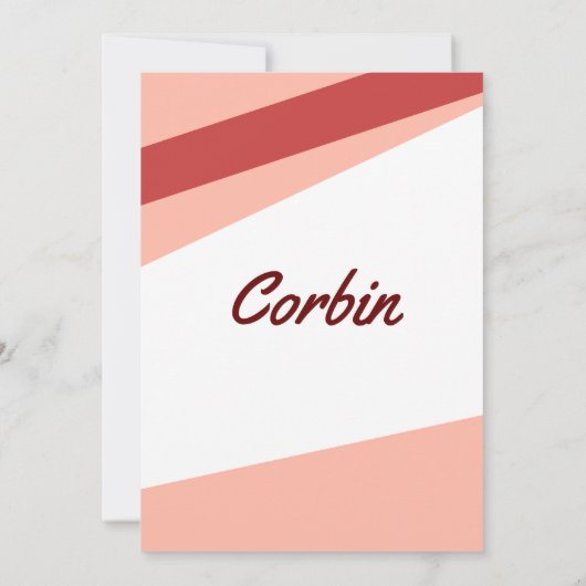 Einladung von einfachen Angles Lachs (Rückseite)