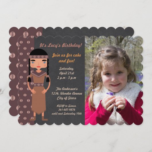 Einladung von einheimischen Amerikanischen Ureinwo (Vorne/Hinten)