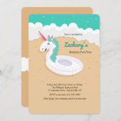 Einladung von Einhorn (Vorne/Hinten)