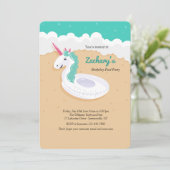 Einladung von Einhorn (Stehend Vorderseite)