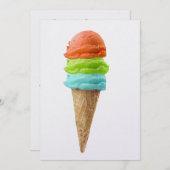 Einladung von Eiscreme-Sherbet - SRF (Vorne/Hinten)