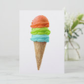 Einladung von Eiscreme-Sherbet - SRF (Stehend Vorderseite)