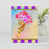 Einladung von Eiskrem (Stehend Vorderseite)