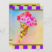 Einladung von Eiskrem (Vorne/Hinten)