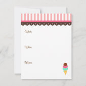 Einladung von Eiskrem (Rückseite)