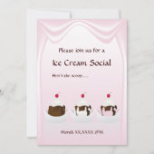 Einladung von Eiskrem sozialer Brauch (Vorderseite)