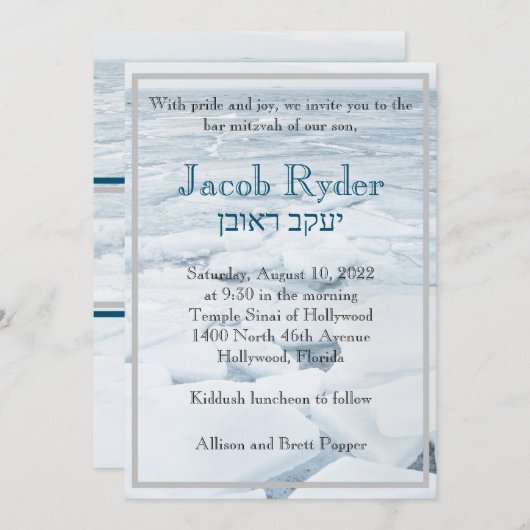 Einladung von Eisschollen (Vorne/Hinten)