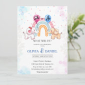 Einladung von Elefanten zur Geschlechtergleichstel (Stehend Vorderseite)