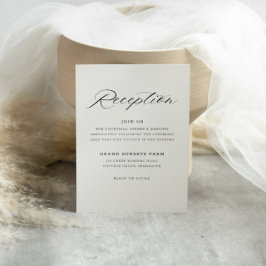 Einladung von eleganten Script-Empfängen