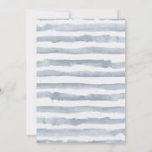 Einladung von Elfenbein und Dusty Blue Hochzeit (Rückseite)