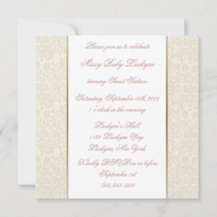 Einladung von Elfenbein und Gold 16 . Geburtstag