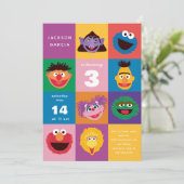 Einladung von Elmo und Freunden (Stehend Vorderseite)