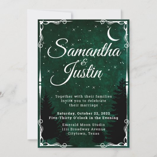 Einladung von Emerald Fantasy Forest (Vorderseite)