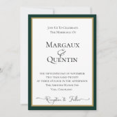 Einladung von Emerald Forest (Vorderseite)