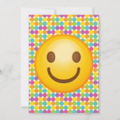 Einladung von Emoji Birthday (Rückseite)