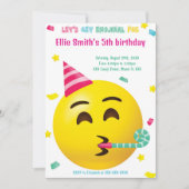 Einladung von Emoji Birthday (Vorderseite)