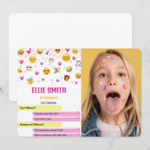 Einladung von Emoji Foto