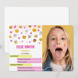 Einladung von Emoji Foto