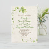 Einladung von English Ivy Wedding (Stehend Vorderseite)