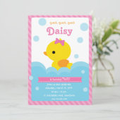 Einladung von Enten/Einladung von Gummienten (Stehend Vorderseite)