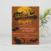 Einladung von erwachsenen Fledermäusen und Katzen (Stehend Vorderseite)