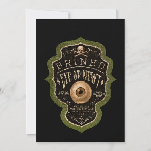 Einladung von erwachsenen Halloween-Partys - Creep (Vorderseite)