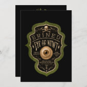 Einladung von erwachsenen Halloween-Partys - Creep (Vorne/Hinten)