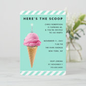 Einladung von Erwachsenen zum Geburtstag (Stehend Vorderseite)