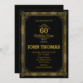 Einladung von Erwachsenen zum Geburtstag (Vorne/Hinten)