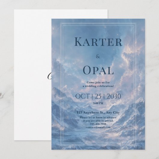 Einladung von Ethereal Mountain Sky (Vorne/Hinten)