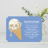 Einladung von Evil Ice Cream Cone (Stehend Vorderseite)