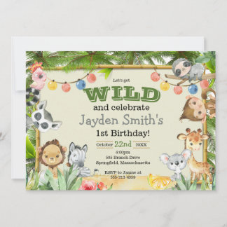 Einladung von exotischen Wildtieren zum Geburtstag