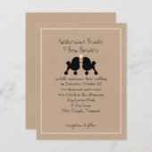 Einladung von extravagant Toy Poodles zum Hochzeit (Vorne/Hinten)