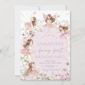 Einladung von Fairy Birthday (Vorderseite)