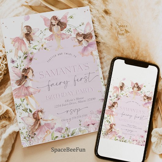 Einladung von Fairy Birthday