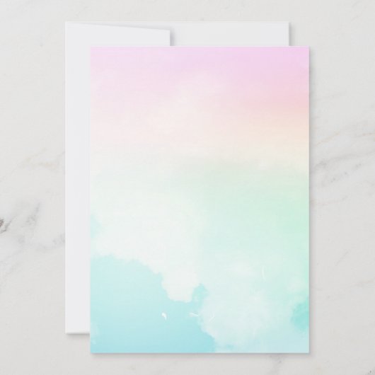 Einladung von Fairy Birthday (Rückseite)