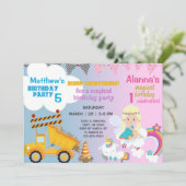 Einladung von Fairy- und Baukastengeschwistern. (Stehend Vorderseite)