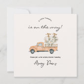 Einladung von Fall Pumpkin Baby Dusche mit eigener (Vorderseite)