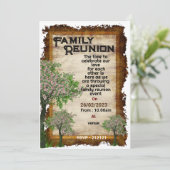 Einladung von Familienbaum (Stehend Vorderseite)
