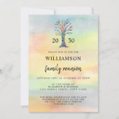 Einladung von Family Wiedersehen Tree (Vorderseite)