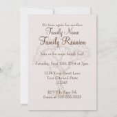 Einladung von Family Wiedersehen Tree (Rückseite)