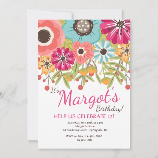 Einladung von Farben (Vorderseite)