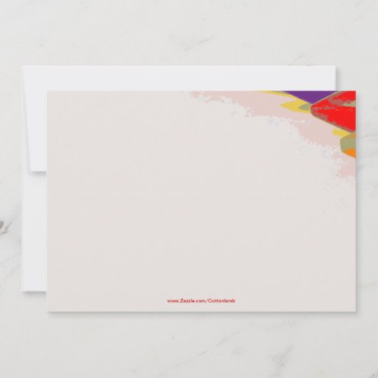 Einladung von Farbstiften (Rückseite)