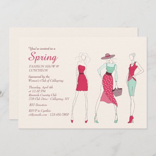 Einladung von Fashion Diva (Vorne/Hinten)