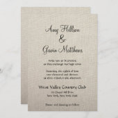 Einladung von feinen Linen (Vorne/Hinten)